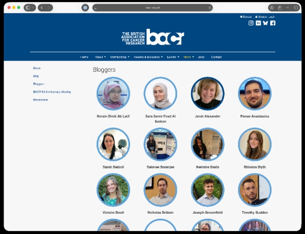 Club and Society websites